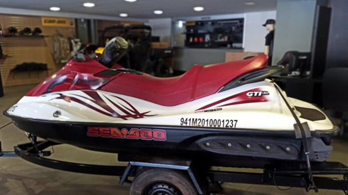 Moto aquática, Sea-Doo, jet-ski, Rotax GTI 130, excelente estado, diversão, econômica, carreta, capa protetora